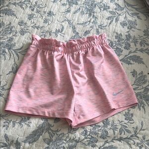 Nike Pink Relaxed Fit Shorts Lightweight Elastic Waist